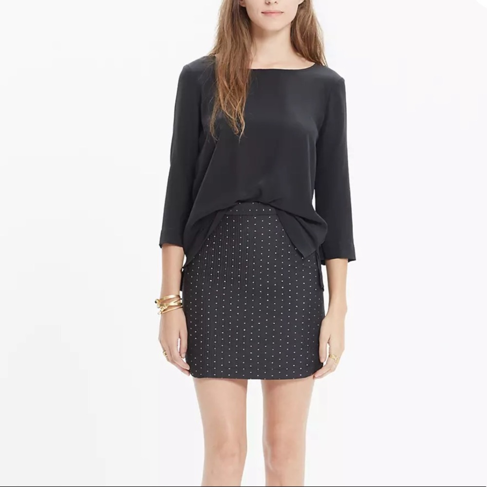 Madewell Shirttail Skirt in Nightfall Jacquard 8